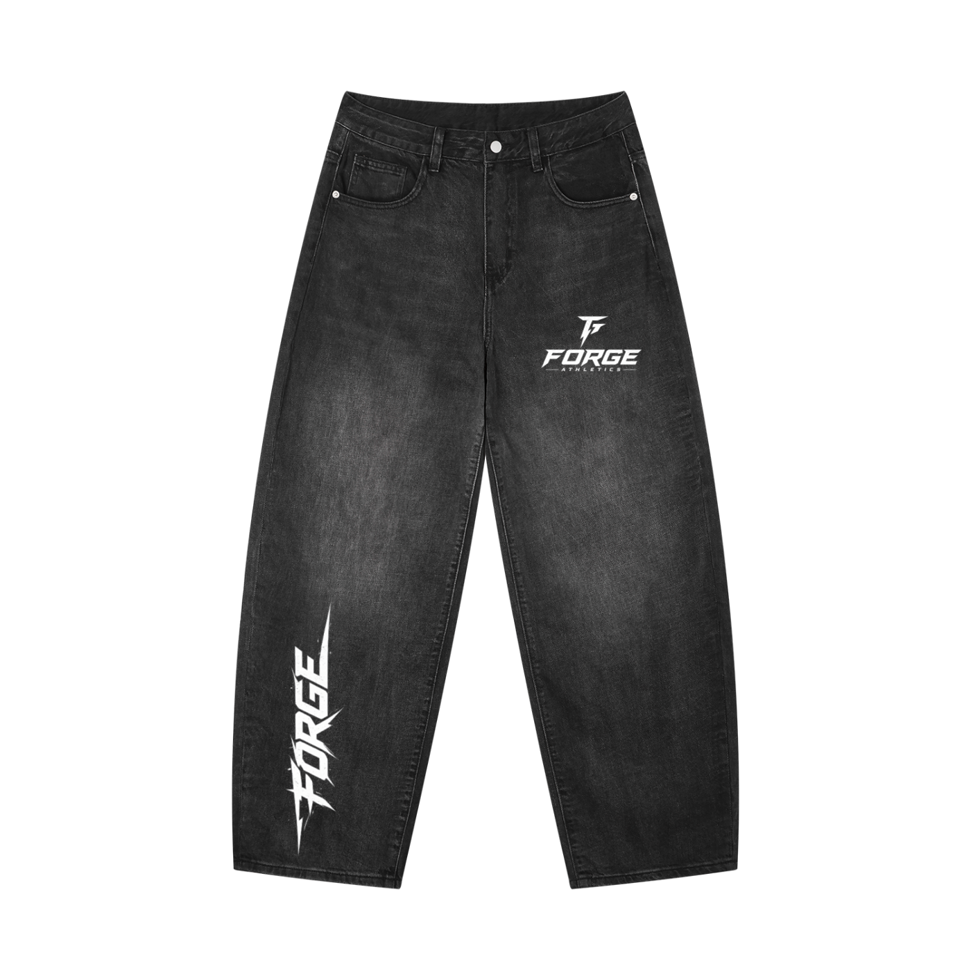 Forge Sunfade Vintage Wash Barrel Leg Jeans